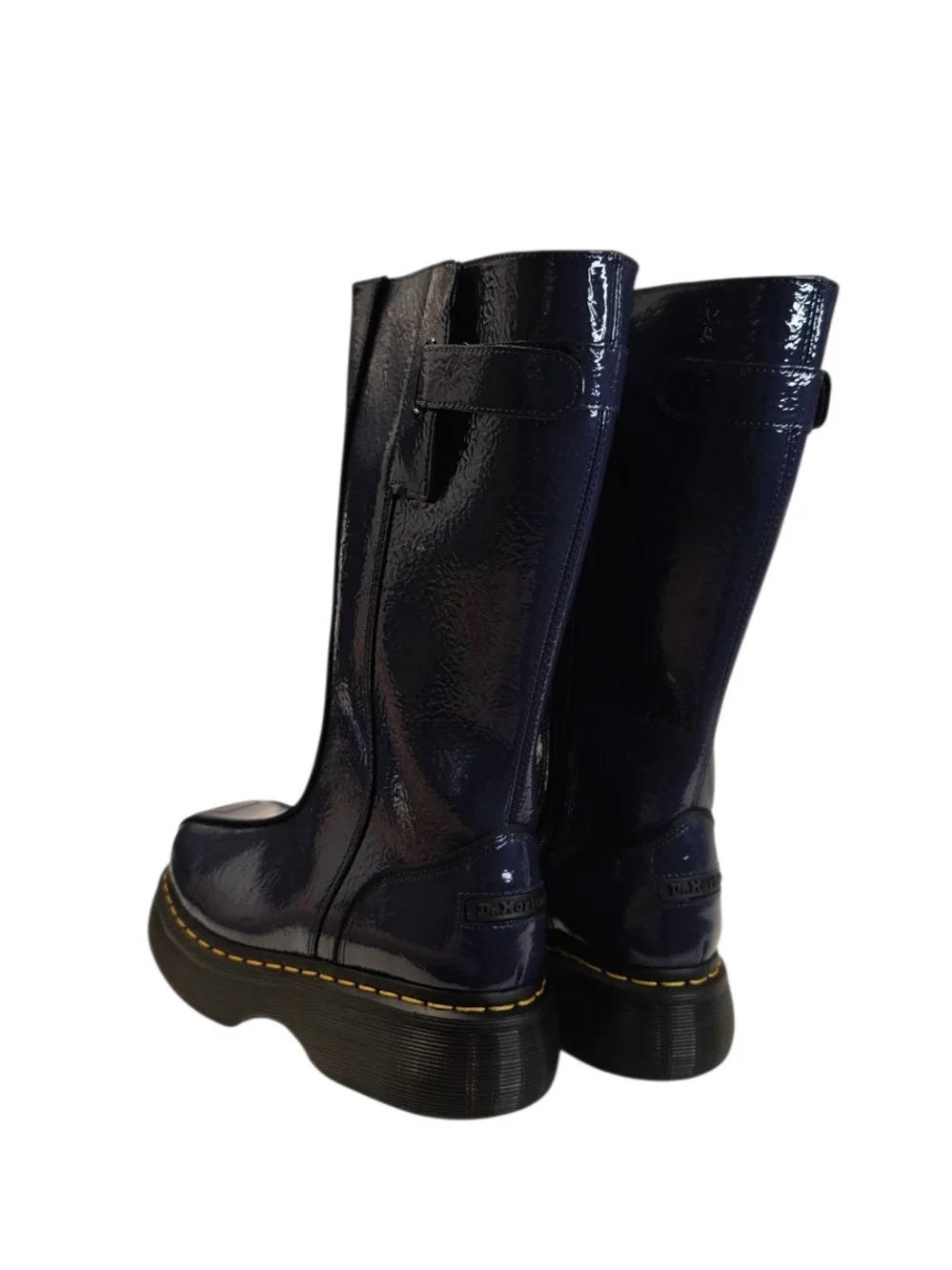 Brand-New Dr. Martens Buzz Hi Blue Leather Womens Boot Size 7